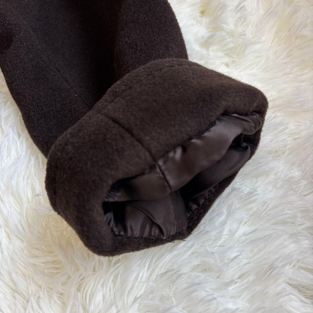 高級✨ マックスマーラ 白タグ カシミヤ ウール ベルテッドコート サイズ38