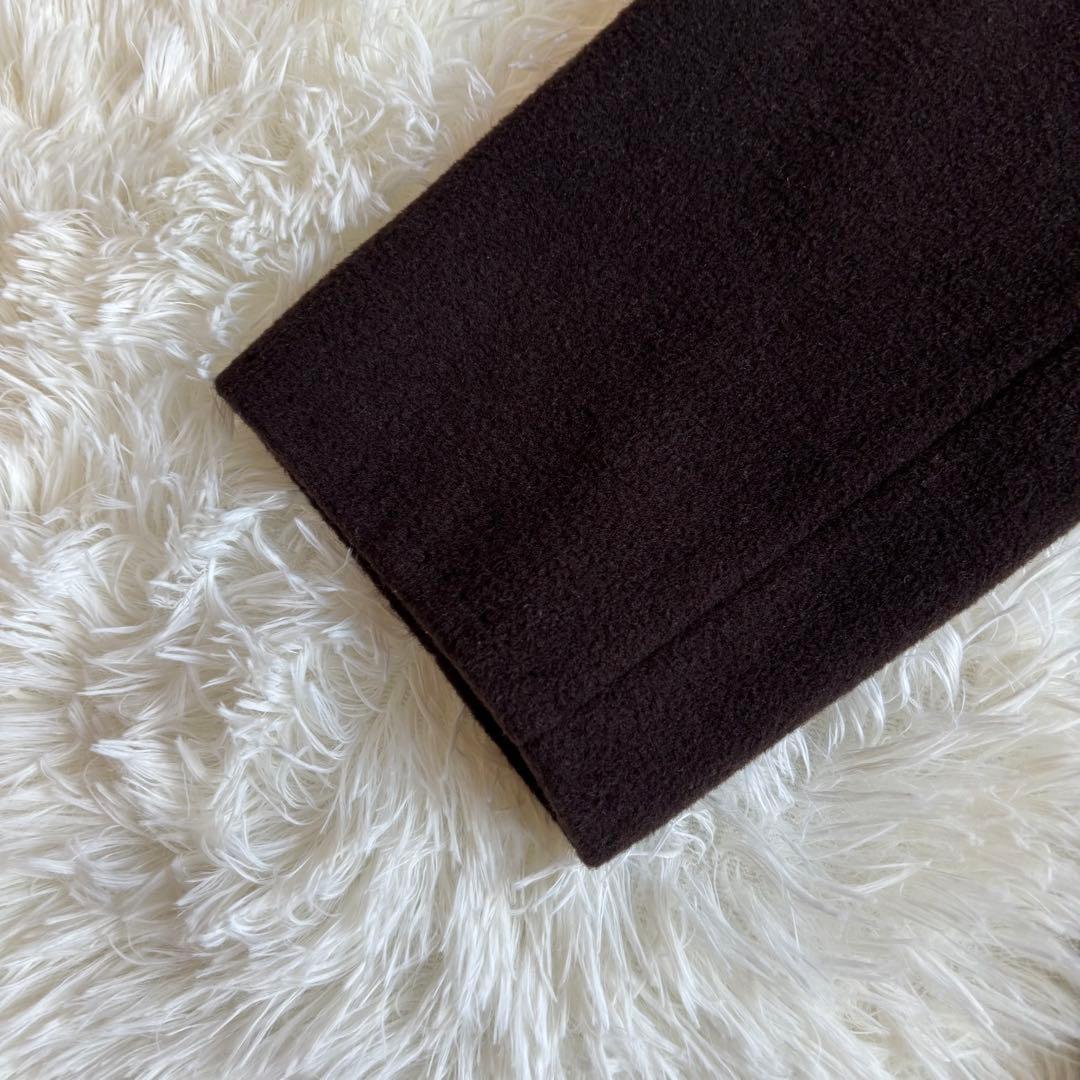 高級✨ マックスマーラ 白タグ カシミヤ ウール ベルテッドコート サイズ38