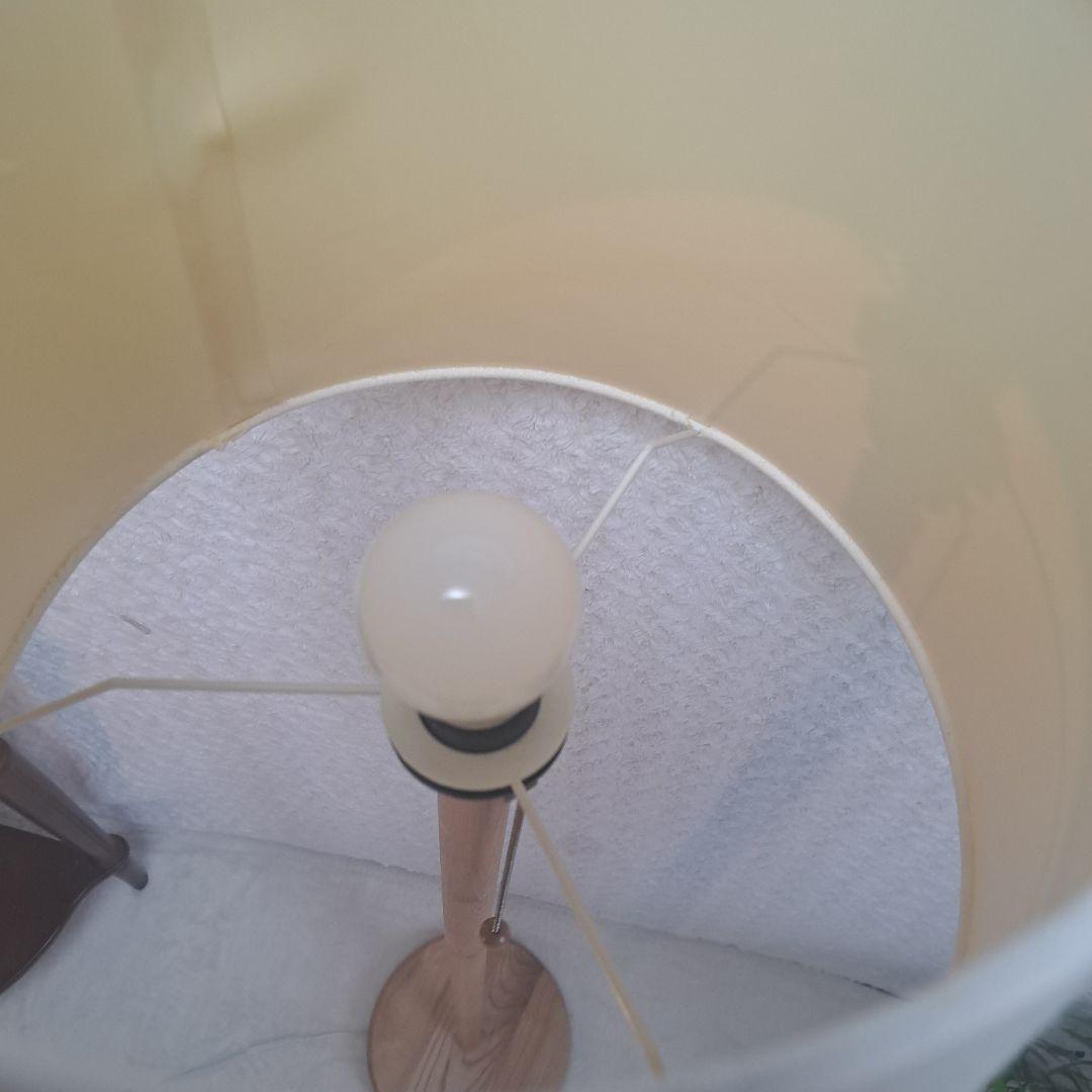 ニトリ　フロアスタンド　フロアランプ　照明　ウッド　廃盤品　LED 電球