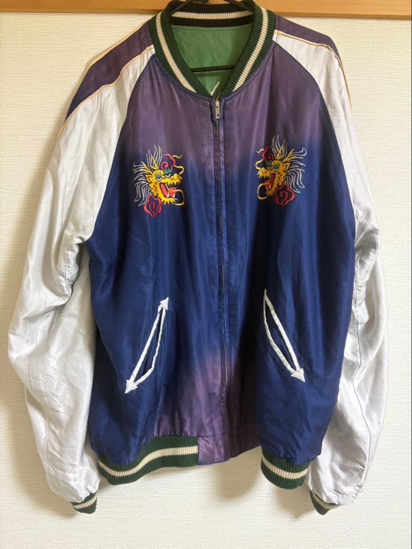 テーラー東洋 TOYO XL エイジング　スカジャン　スーベニアジャケット　港商