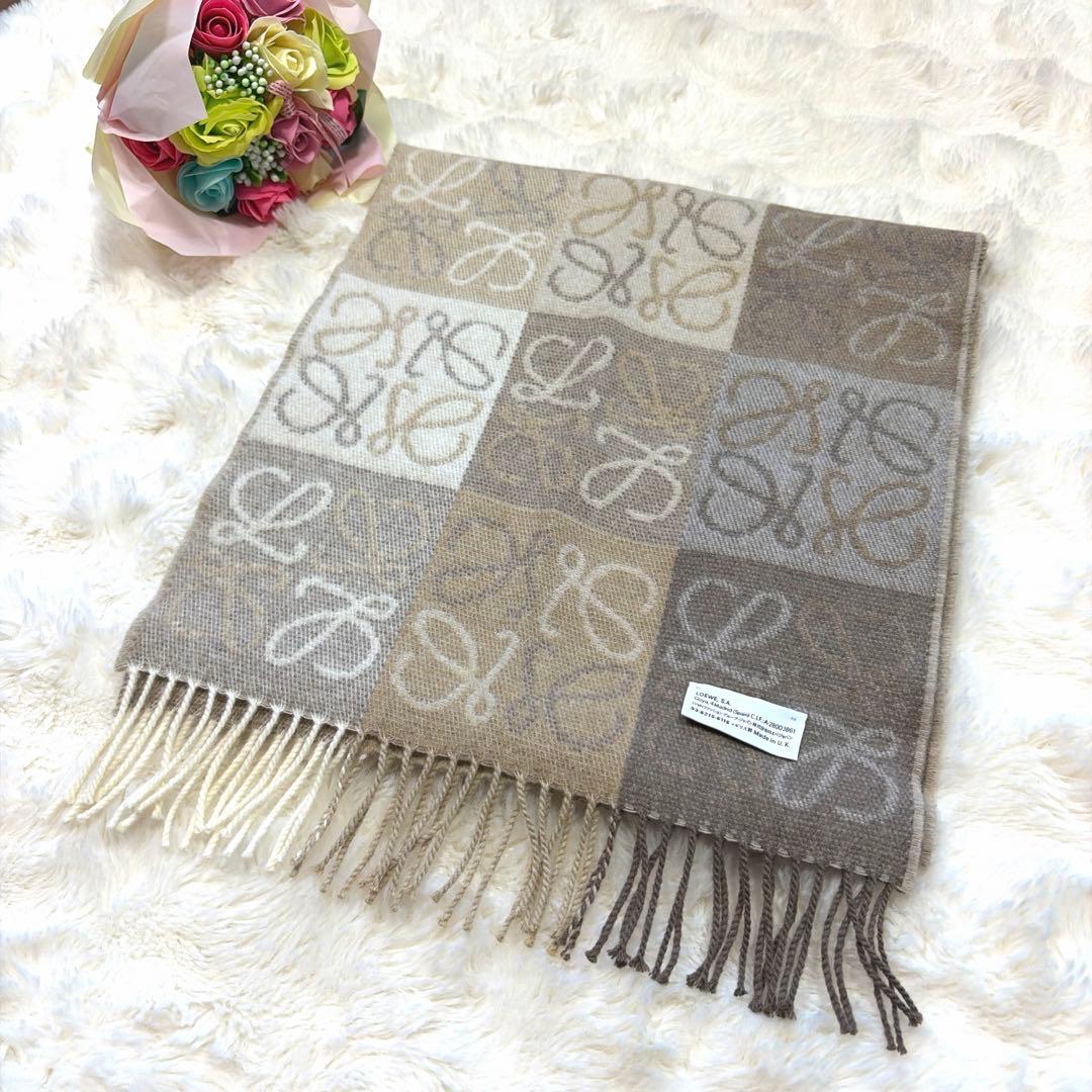 極美品 LOEWE ロエベ アナグラム チェッカーボード