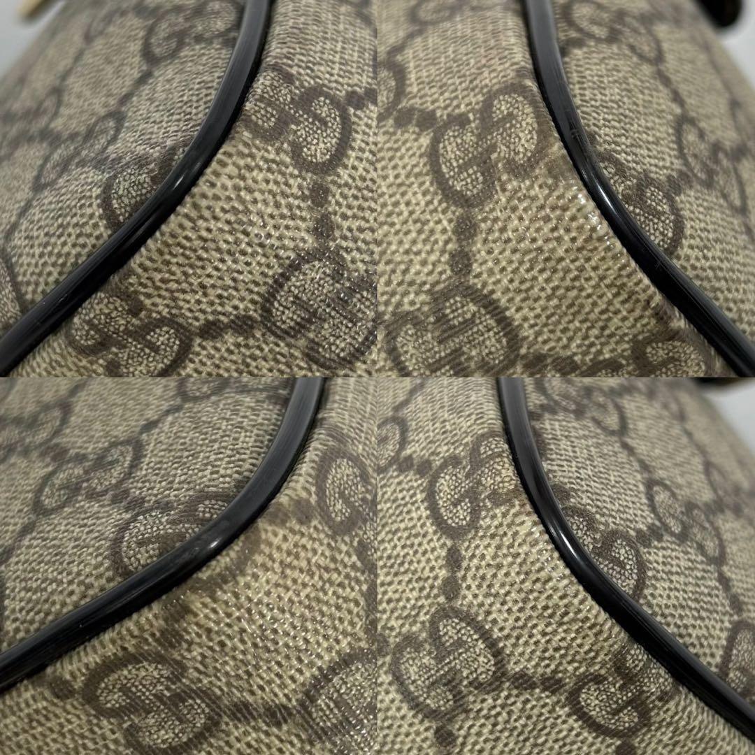 【極美品】グッチ 193604 493075 GGスプリーム ミニボストンバック