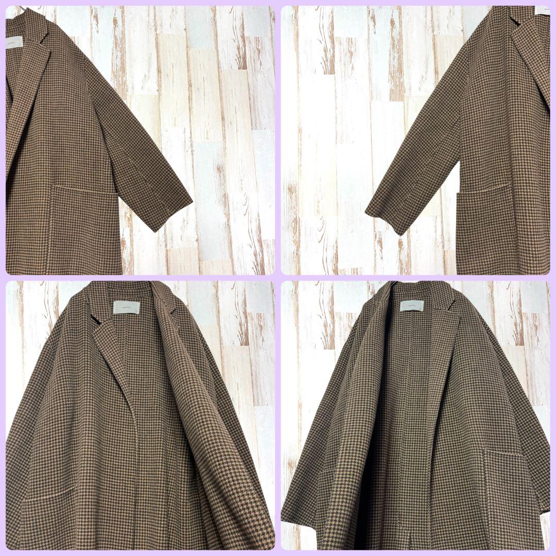 【人気完売品✨】TODAYFUL オーバーチェックコート 38 ウール ロング