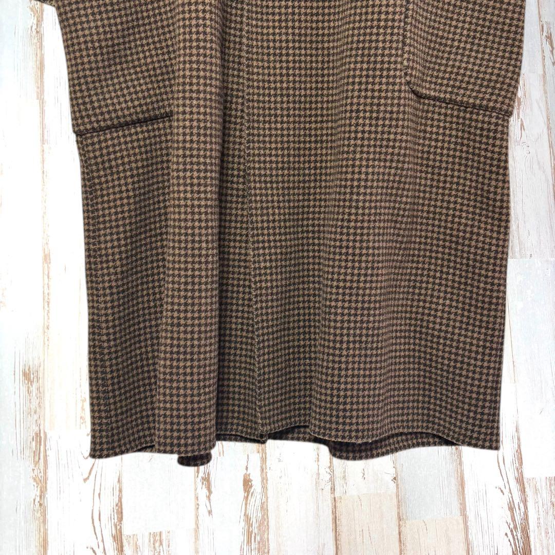 【人気完売品✨】TODAYFUL オーバーチェックコート 38 ウール ロング