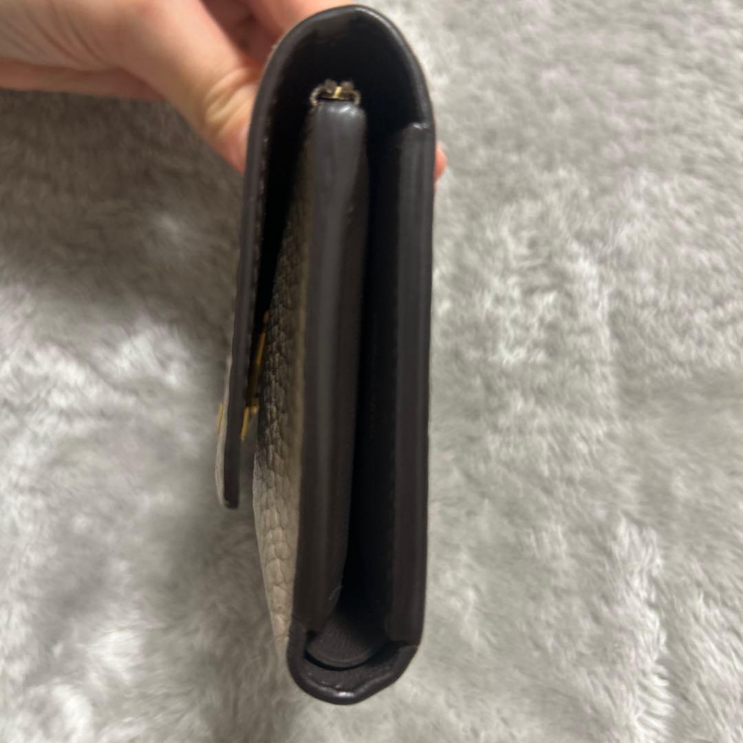 Louis Vuitton ルイヴィトン ベージュ 三つ折り財布