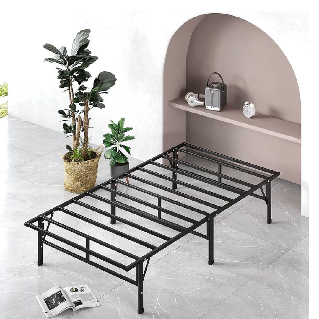 【送料込】Zinus SmartBase シングルベッドフレーム ブラック