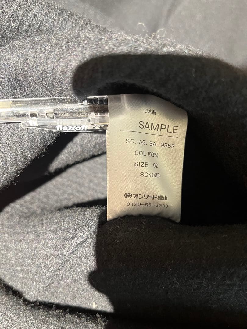 2024AW ATON エイトン バルマカンコート BLACK auralee