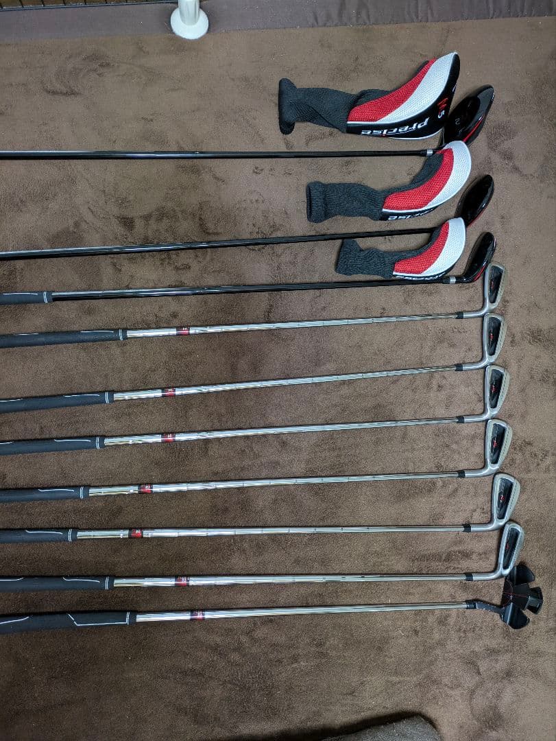 初心者ゴルフキャディーバックセット　メンズ右用