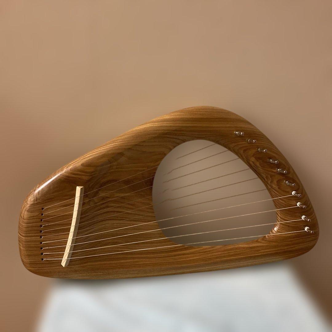 木製 10弦 ライアーハープ