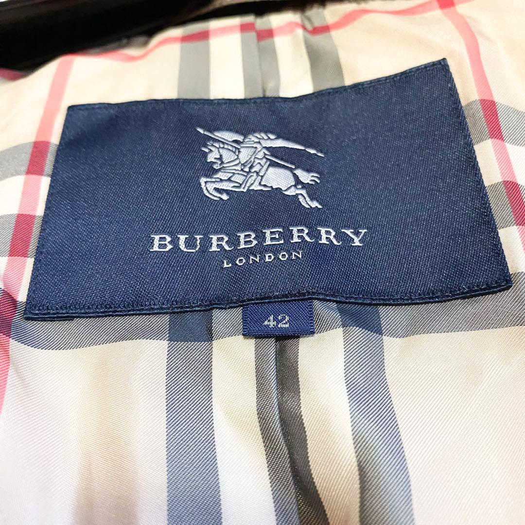 3way✨バーバリーロンドン　ダウンジャケット　ノバチェック　大きいサイズ42