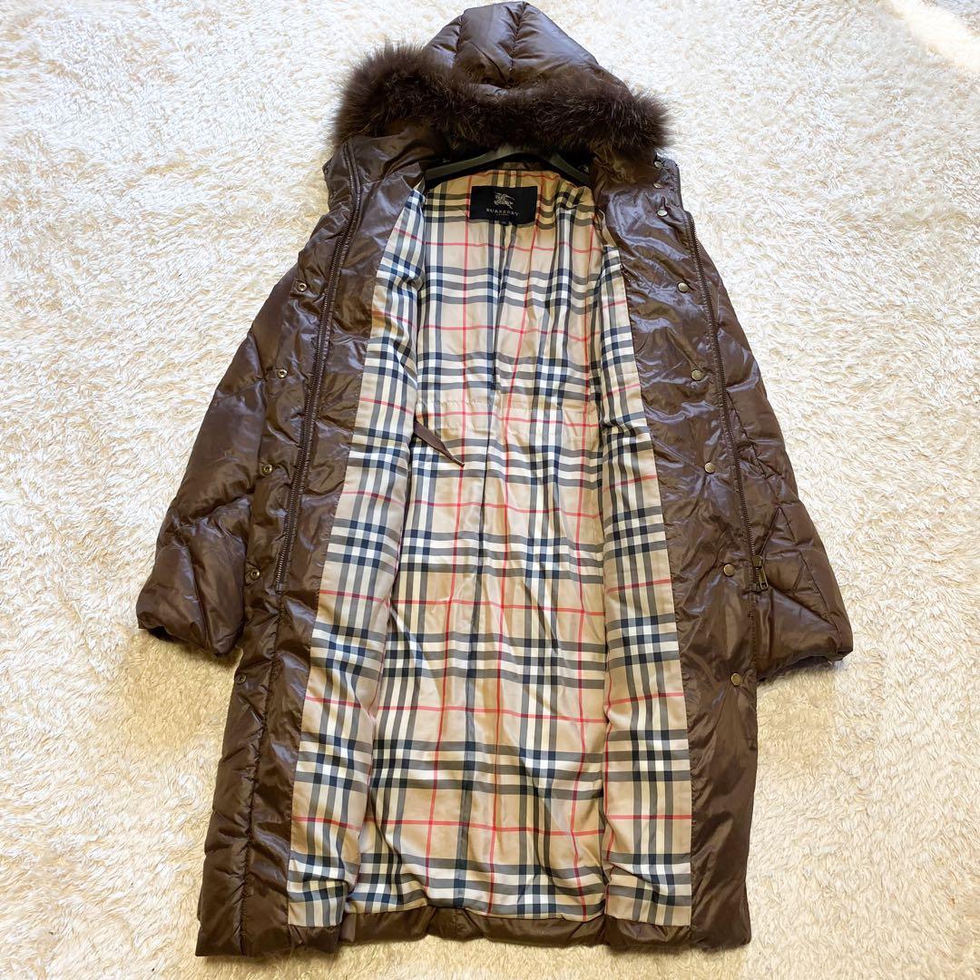 3way✨バーバリーロンドン　ダウンジャケット　ノバチェック　大きいサイズ42
