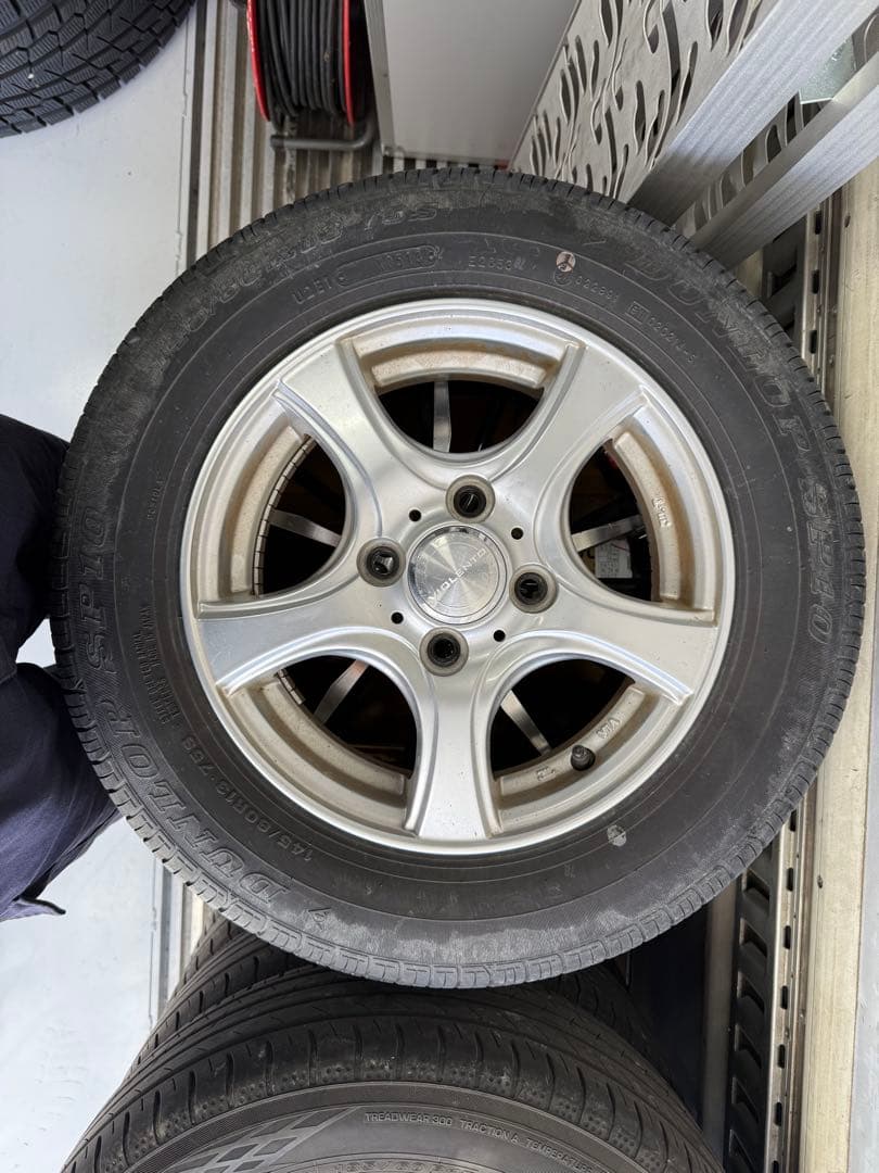 DUNLOP SP-10 145/80R13タイヤホイールセット