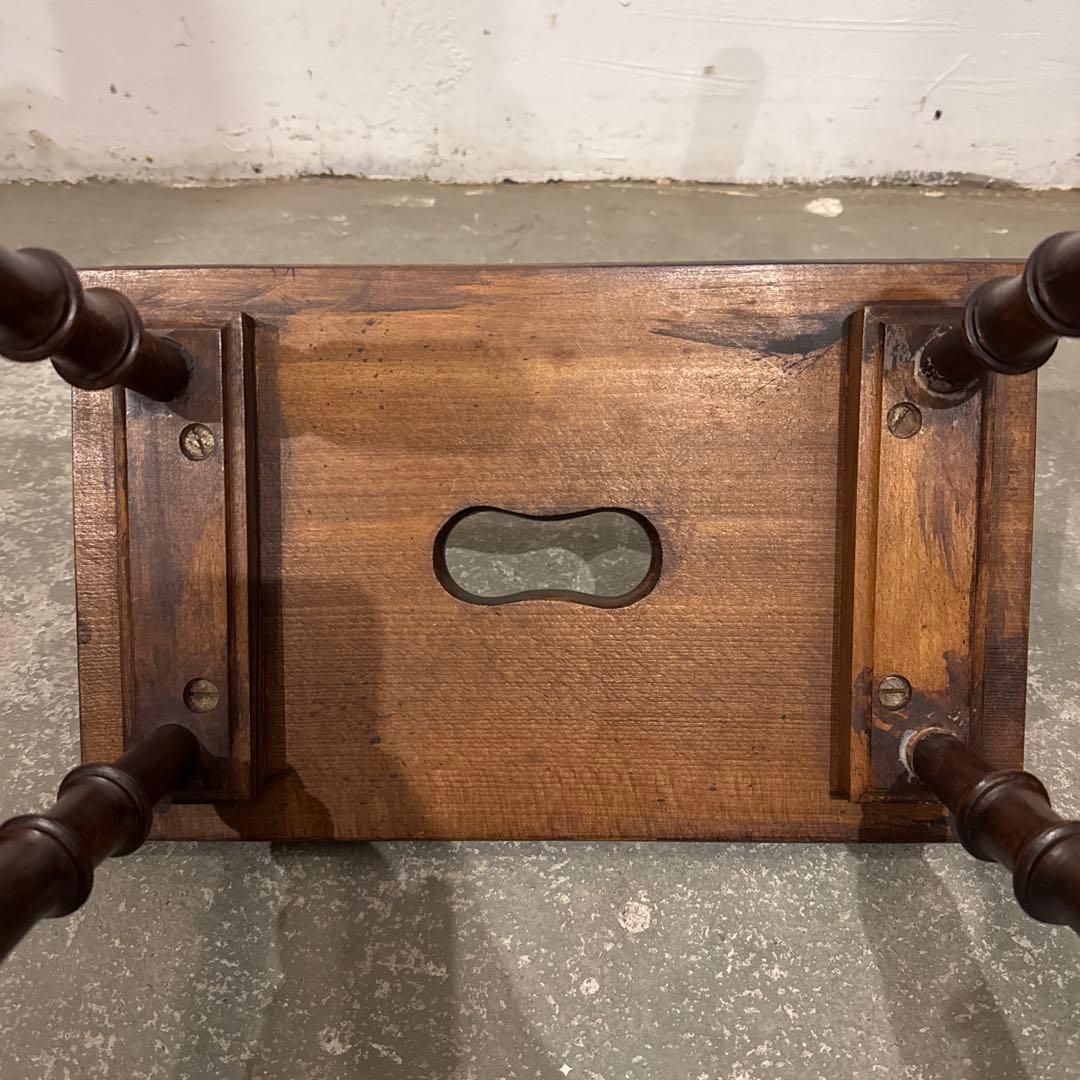 ヴィンテージ　木製サイドテーブル　スツール