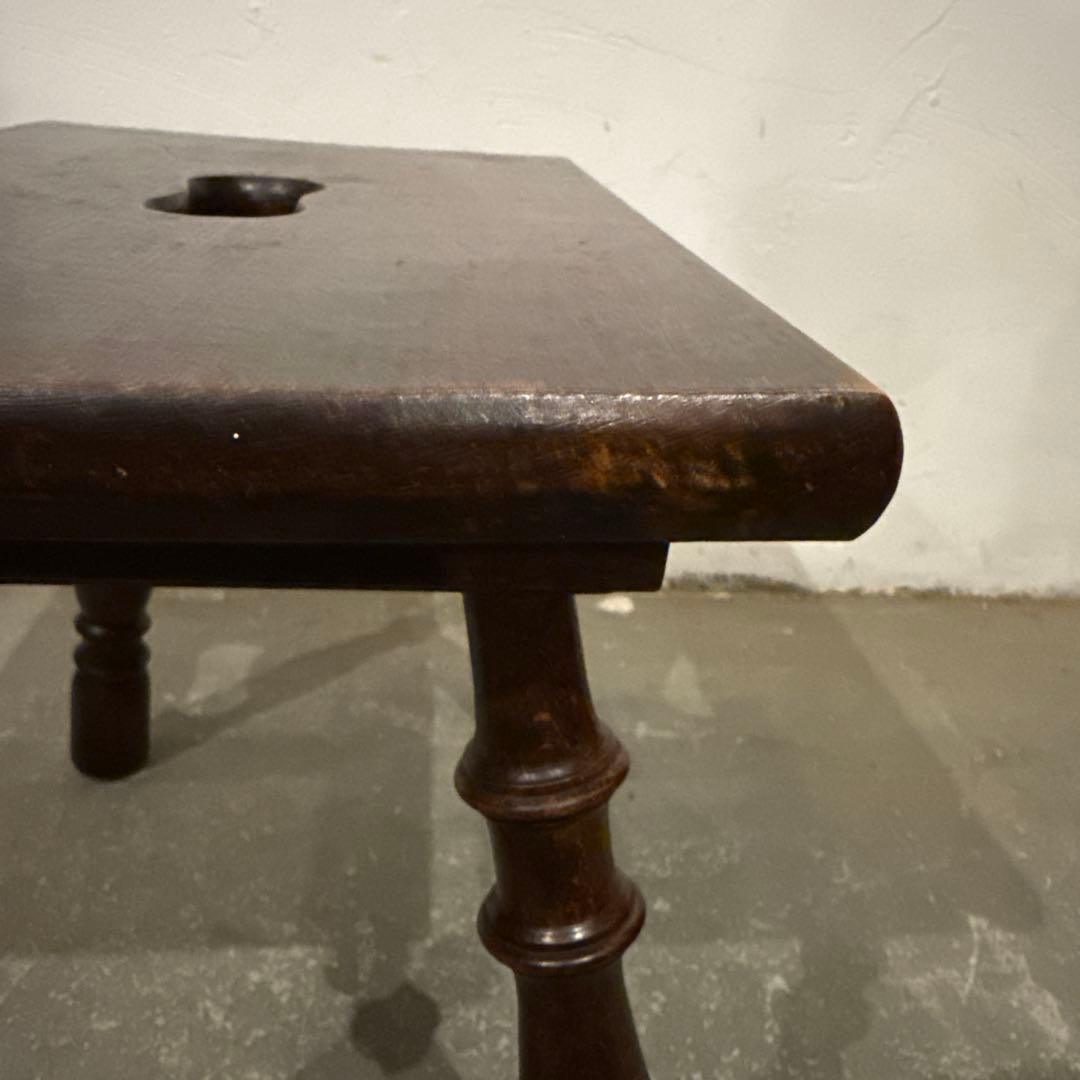 ヴィンテージ　木製サイドテーブル　スツール