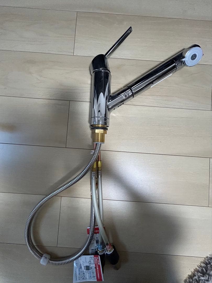 タカギ みず工房　クローレ 水栓 ワンプッシュで切り替え