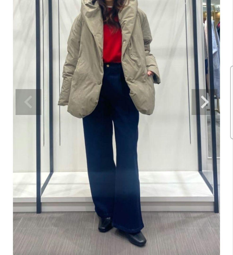 Gready Brilliant　ストレッチタックワイドデニムパンツ