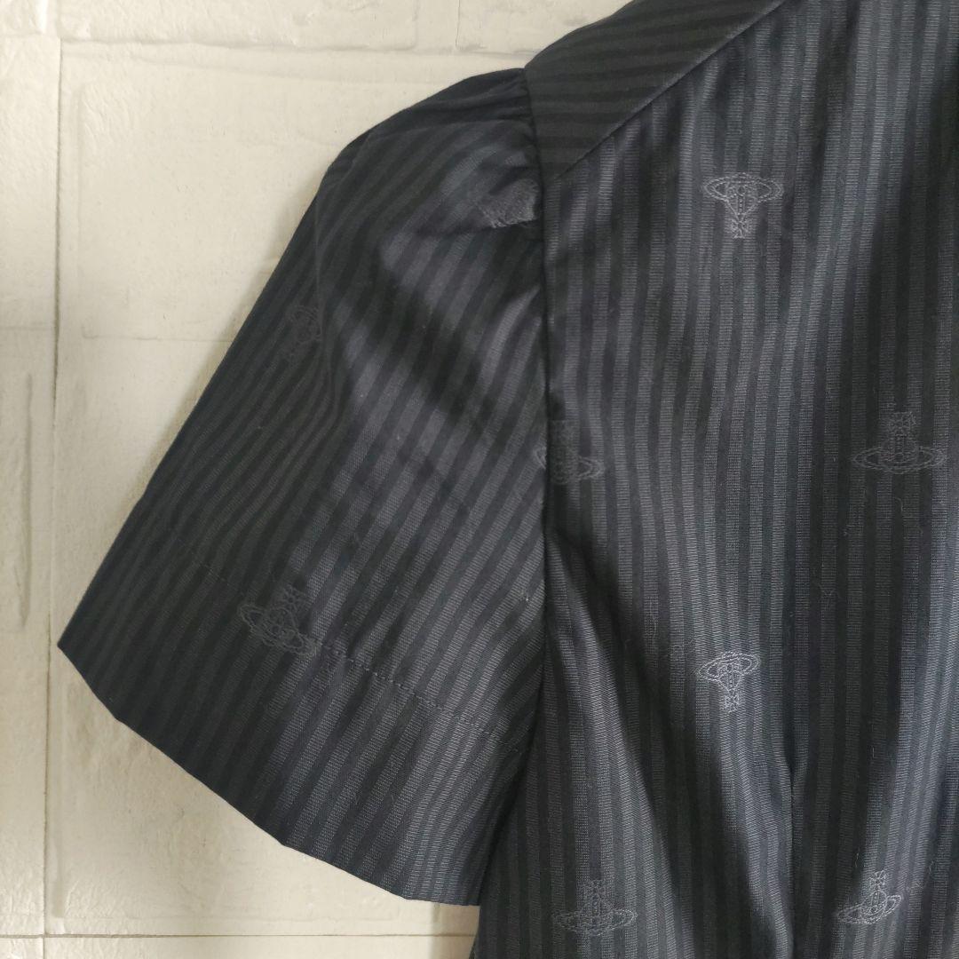 美品✨Vivienne Westwood 　オーブ　ストライプ　 シャツ 総柄