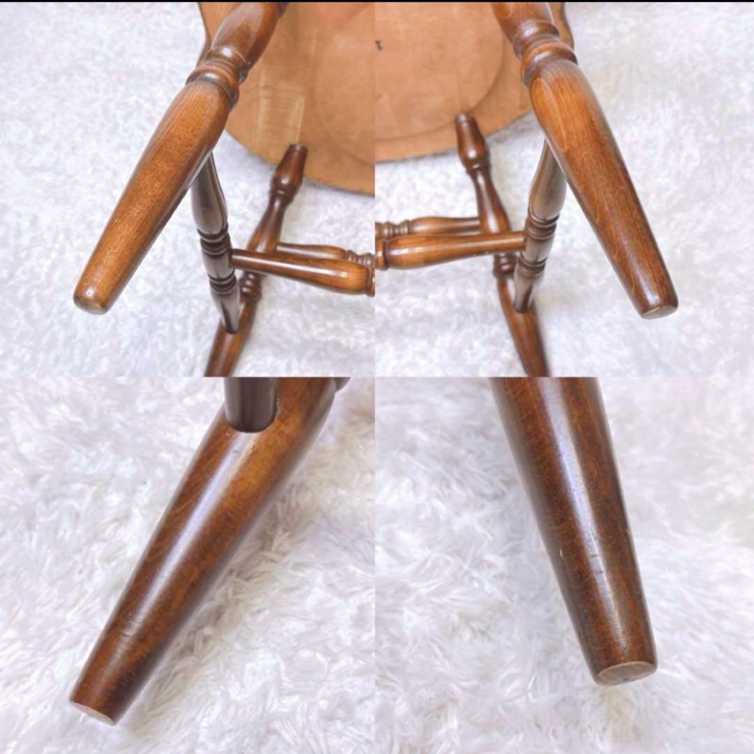 飛騨産業 ウィンザーチェア アーム ダイニングチェア レトロ キツツキマーク ③