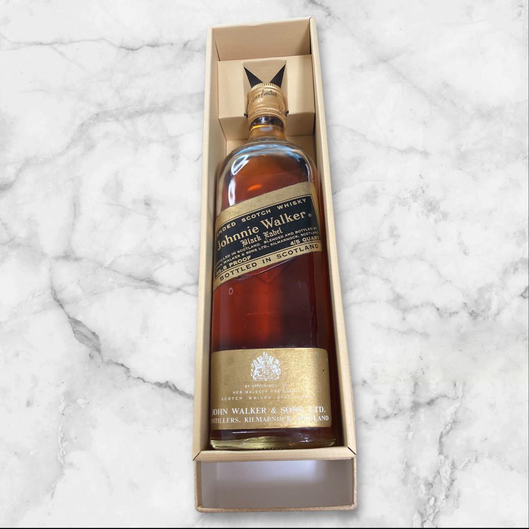 古酒超激レア✨オールドボトル✨ジョニー・ウォーカー・ブラックラベル　金キャップ✨