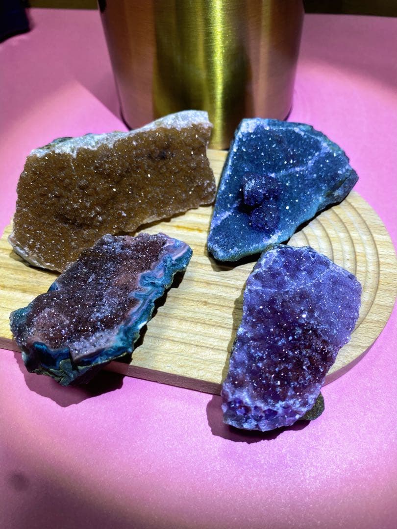 シュガーアメジスト　レインボーアメジスト　シュガードゥルージー　4つセット