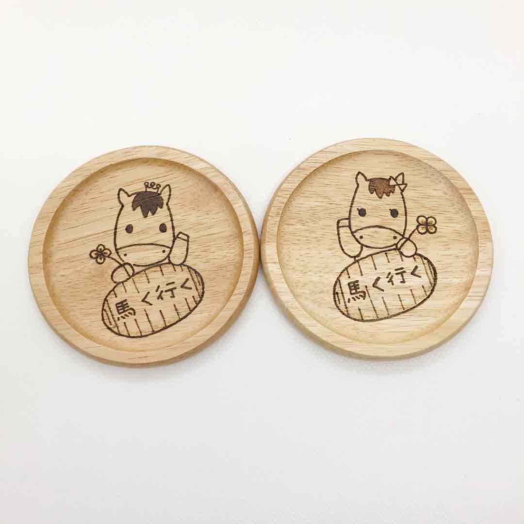 確認୨୧⑅*.表札＆コースター2枚