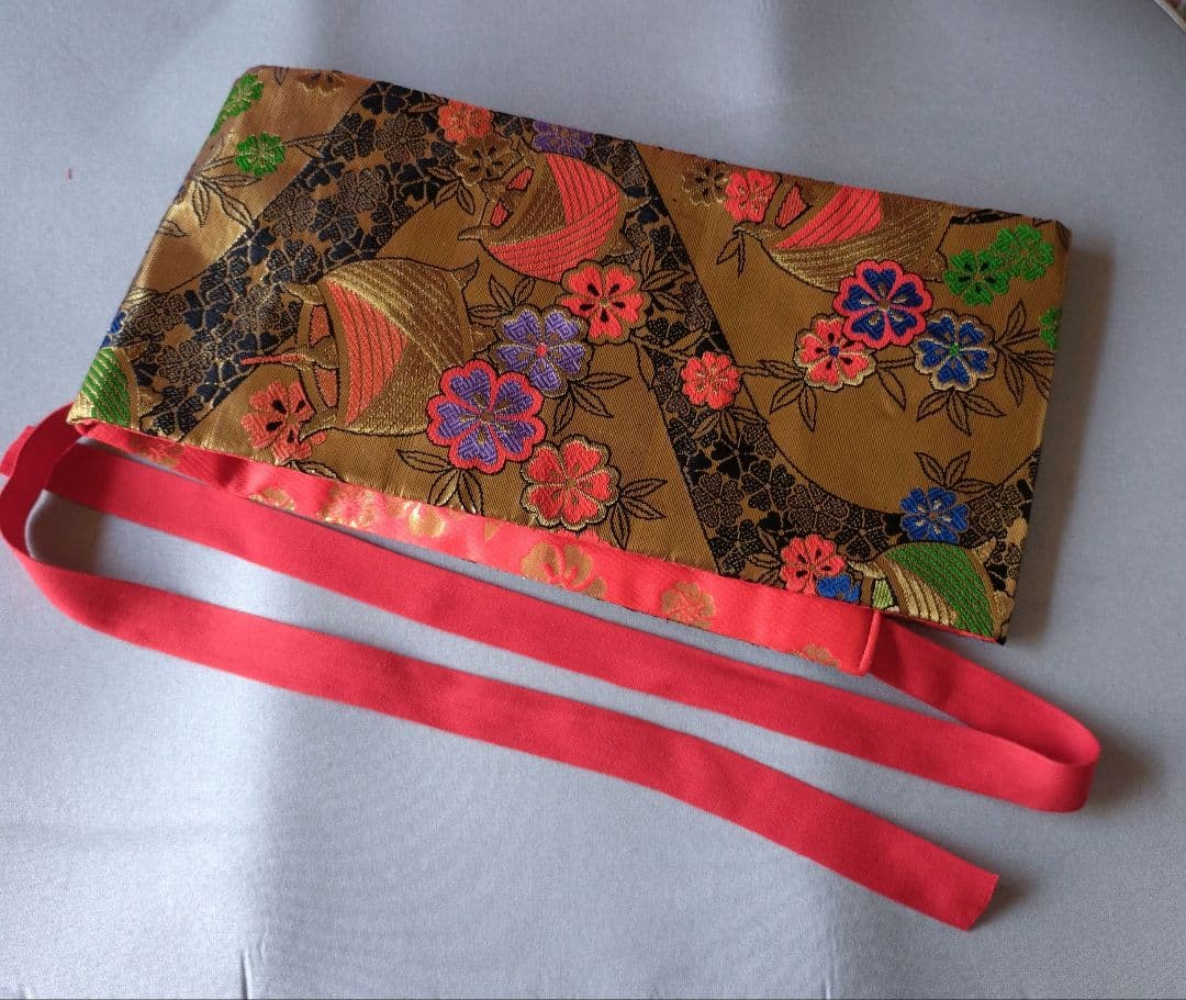 七五三セット✿お着物なし✿赤いフック付タイプ✿折りたたみ箱✿ 金色の寿文字