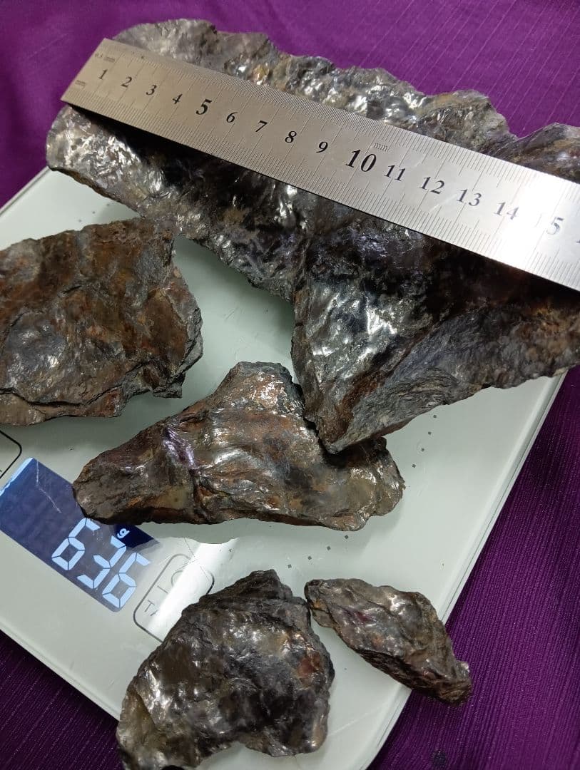 旧家蔵出希少レア時代キラキラ鉱石（おそらく黒雲母？）大小サイズ当時物コレクション