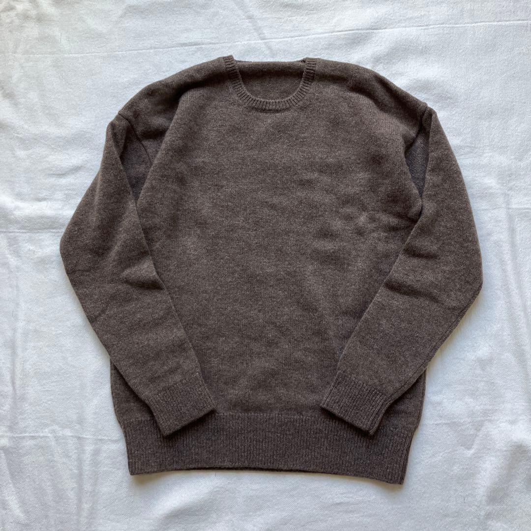 えみおわす　ニット　茶色　ヨーガンレール ババグーリ　evam eva