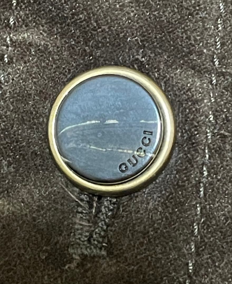 GUCCI 茶 ベロア 巻きスカート 38