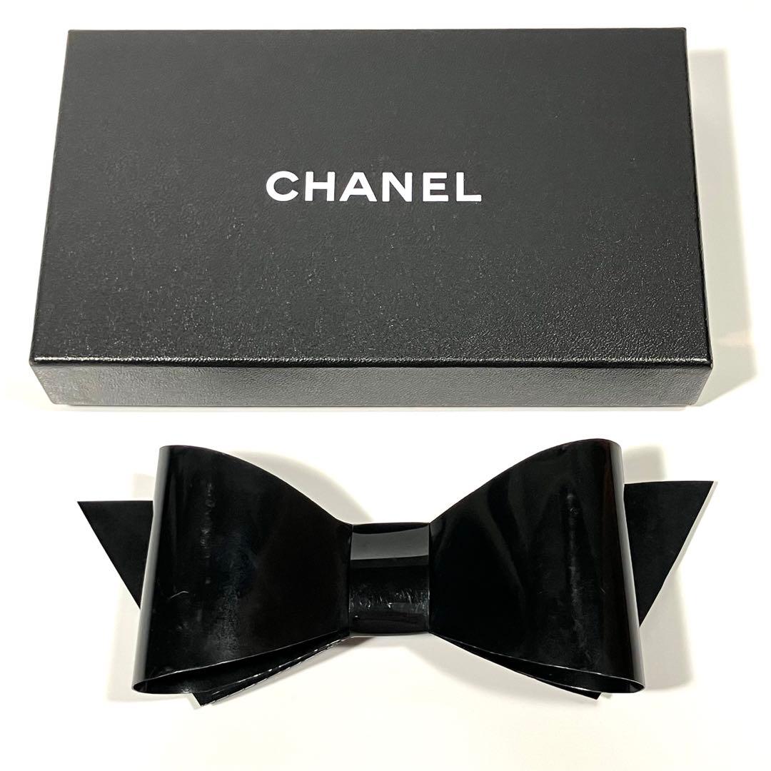 ✨値下げOK✨ CHANEL シャネル ヘア バレッタ ビッグ リボン ブラック