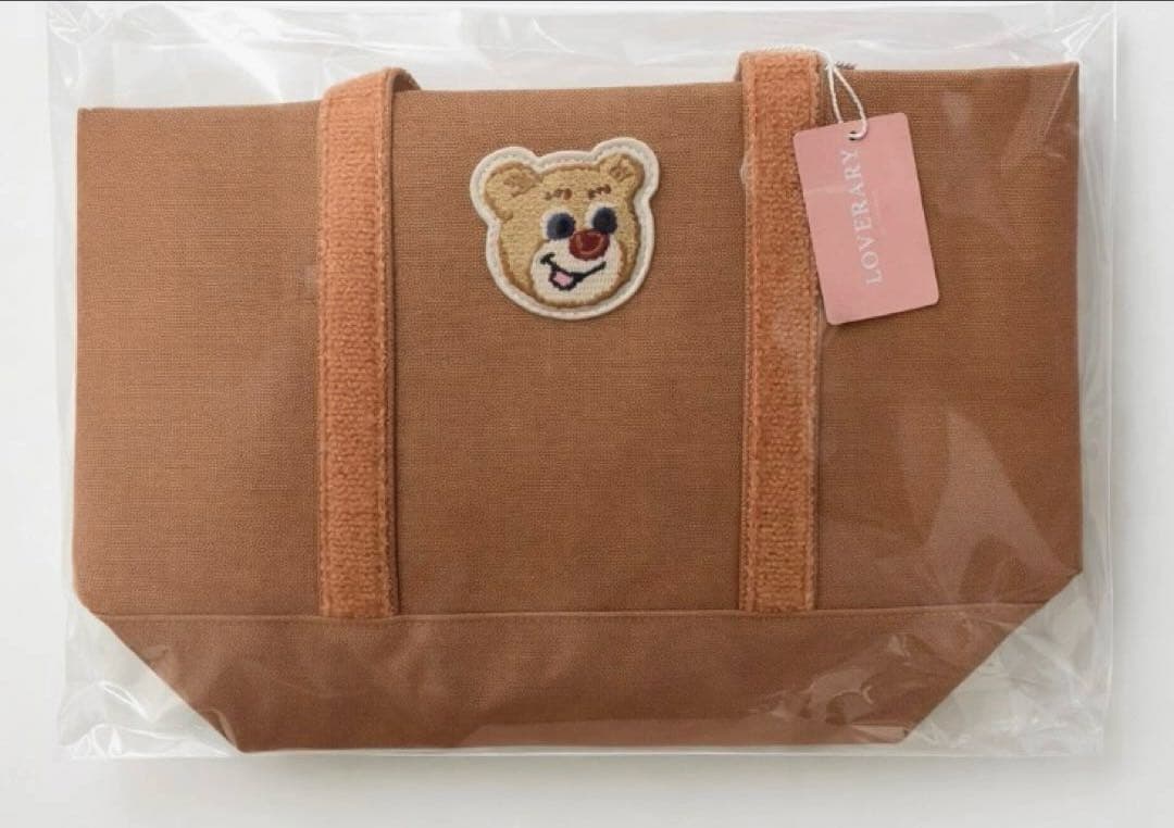 【即日発送】FEILER オールドテディワッペントートバッグ　ベージュ