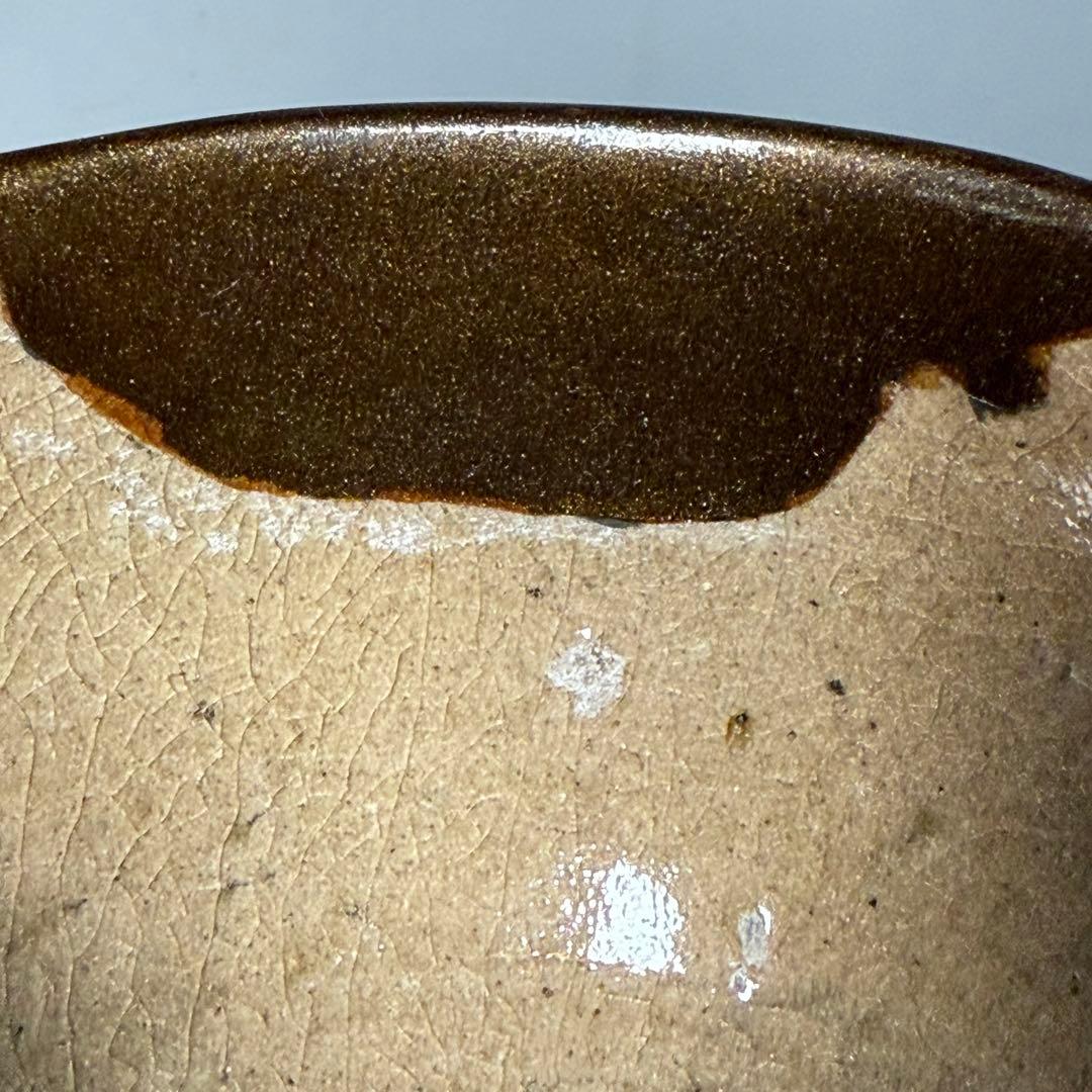 古唐津　無地唐津　奥高麗茶碗　古美術　蒐集家旧蔵　茶道具　飴釉　桃山〜江戸期