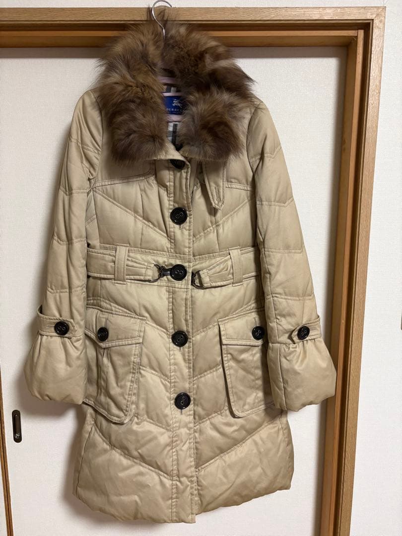 値*P様 【サイズ40】 バーバリーブルーレーベル　ダウンコート　ロング