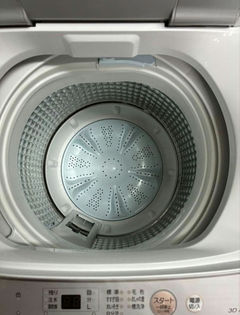 美品【動作確認済・クリーニング済】AQUA　洗濯機 AQW-S5P(W)2024