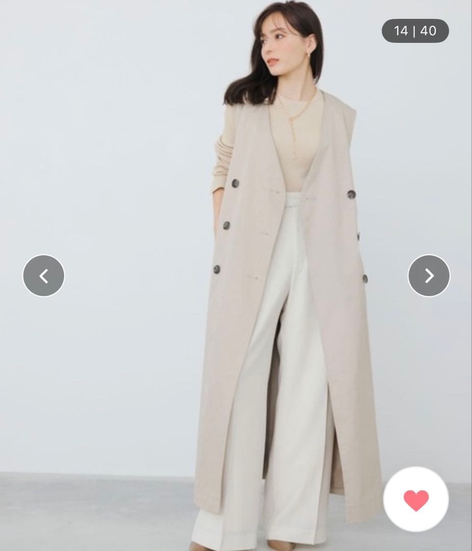 anuans 3wayトレンチコート グレー