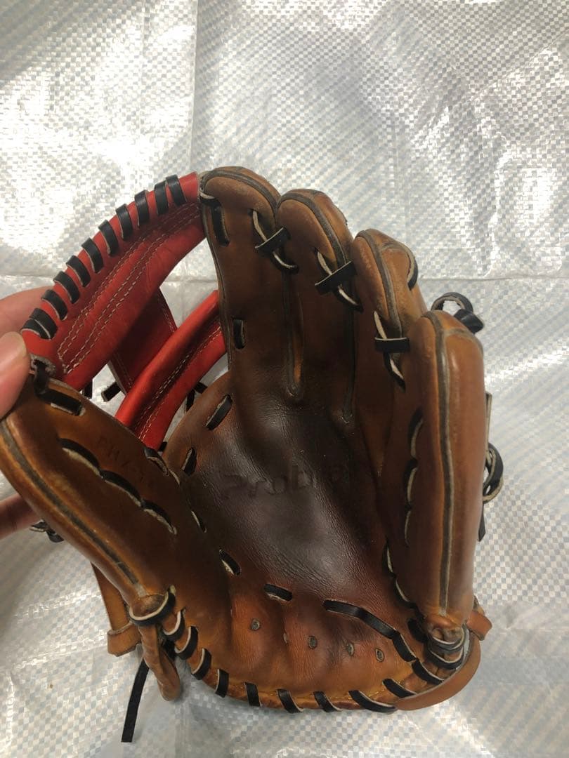 オーダー　軟式　グローブ ブラウン　レッド　内野　プロエッジ　SSK グラブ
