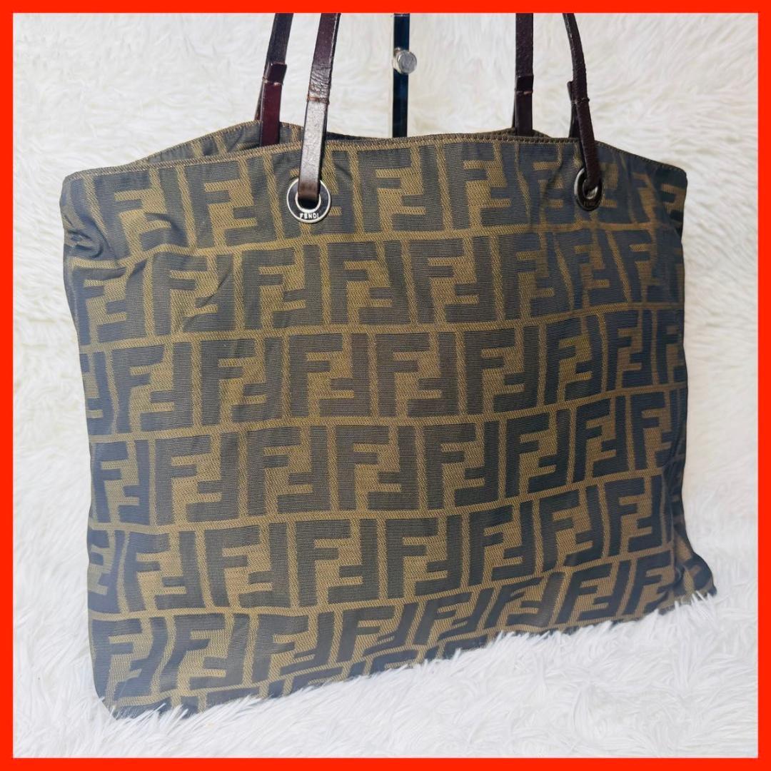 FENDI フェンディ トートバッグ ズッカ柄 オールドフェンディ A4収納可