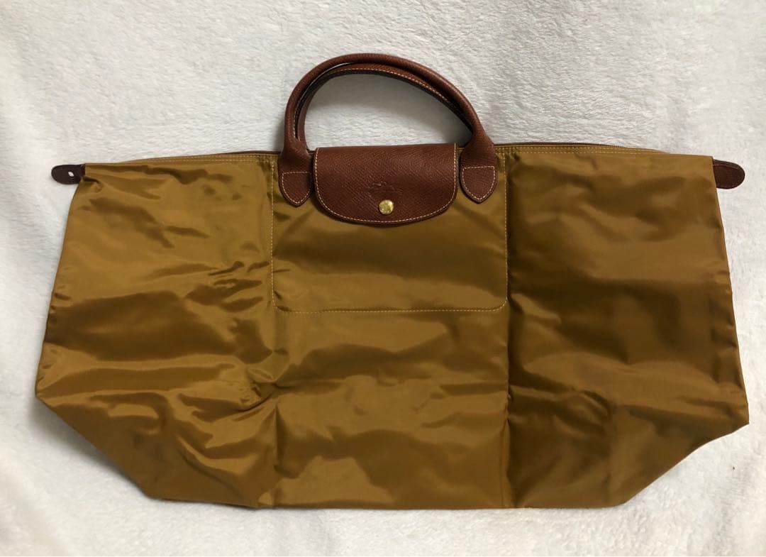 未使用 正規品 Longchamp ロンシャン ナイロン トートバッグ レザー