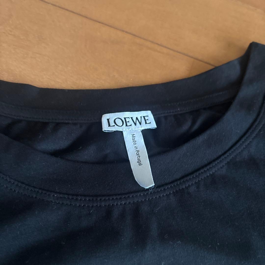 LOEWE ロゴプリント 半袖Tシャツ ブラック 美品