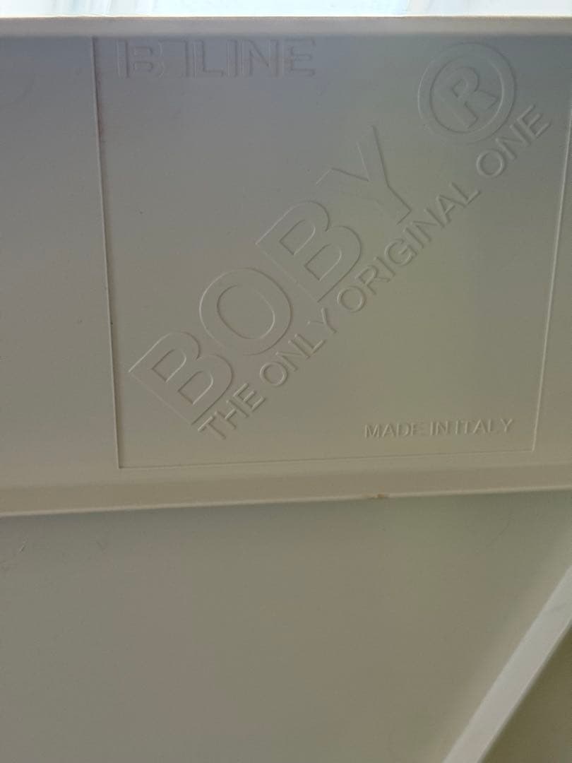 【正規品】 ボビーワゴン　3段4トレイ ホワイト　刻印