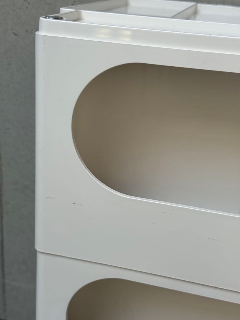 【正規品】 ボビーワゴン　3段4トレイ ホワイト　刻印