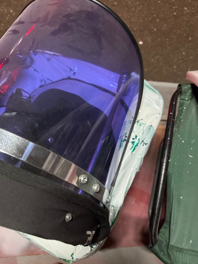 バイク用紫色風防