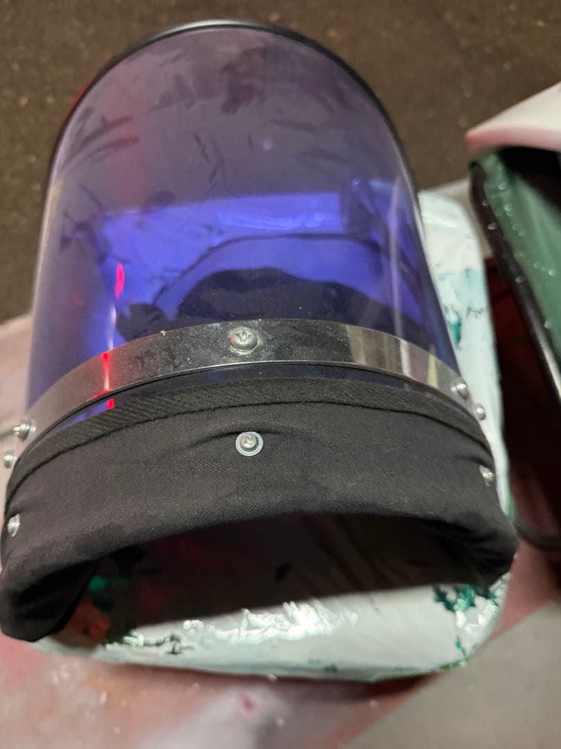 バイク用紫色風防