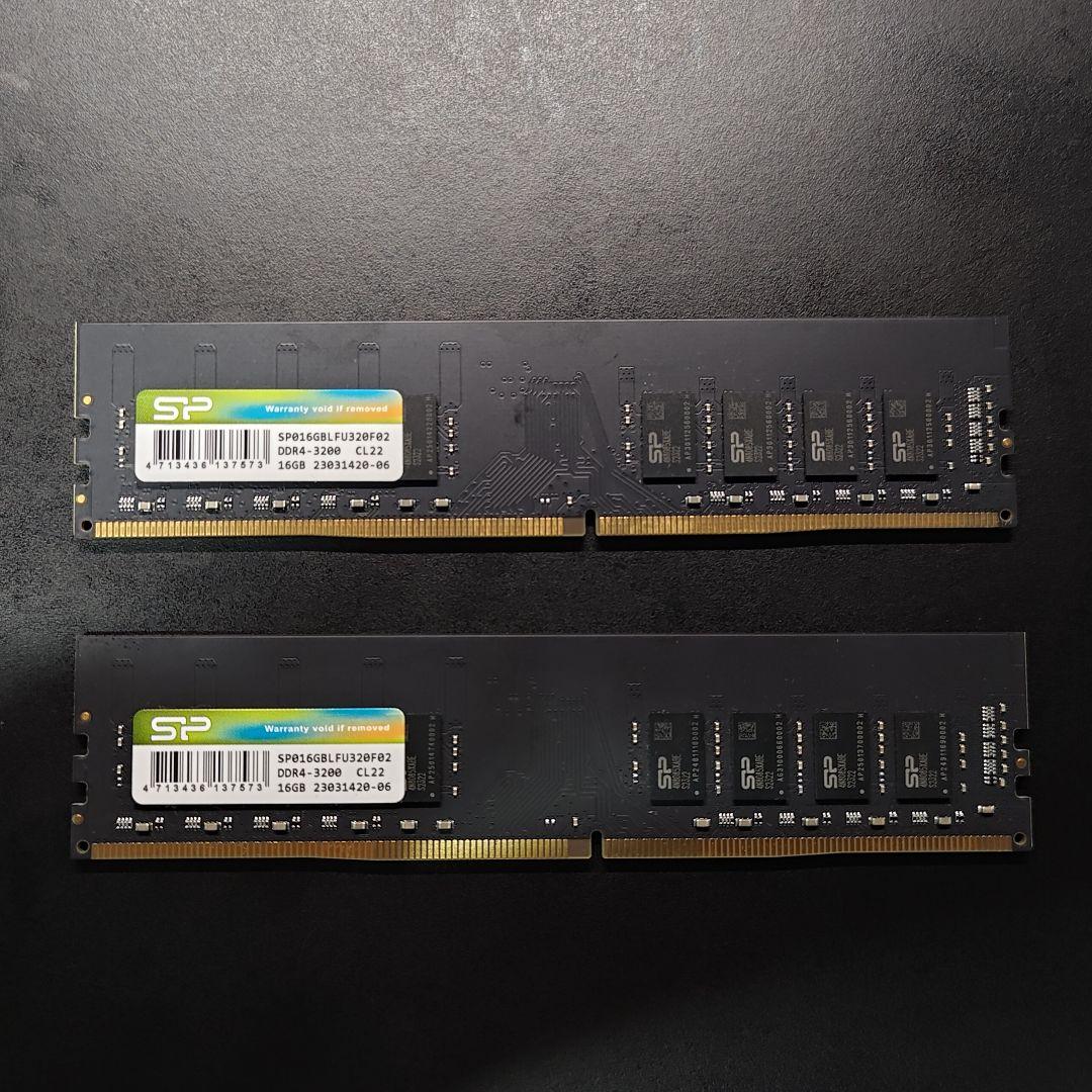 シリコンパワー DDR4 3200 PC4-25600 16GB×2(32GB)