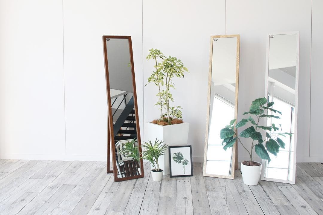 インセットミラー　ブラウン　ブルックリンスタイル　カリフォルニアスタイル