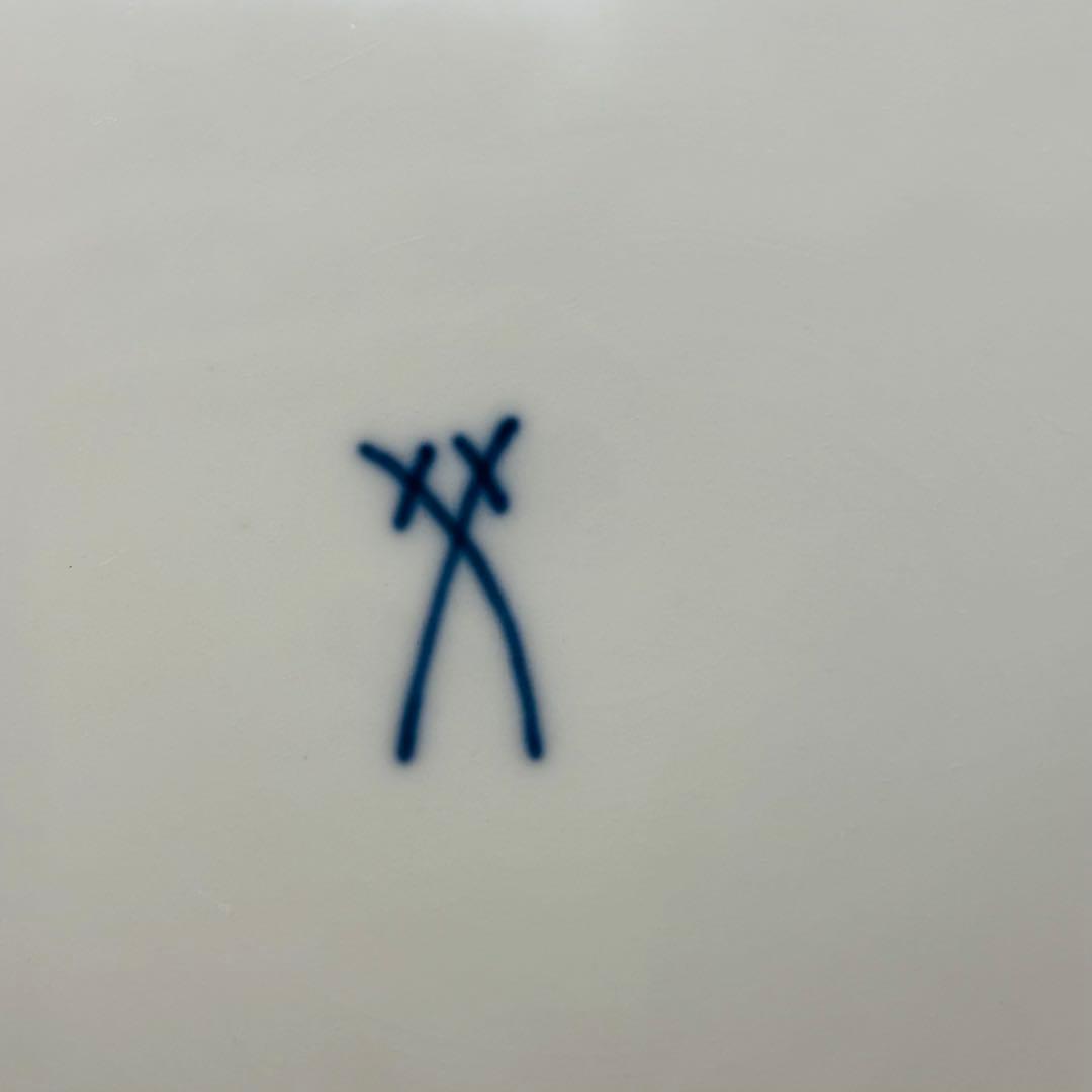 マイセン インドの華　リッチピンク　25cm ディナープレート　77