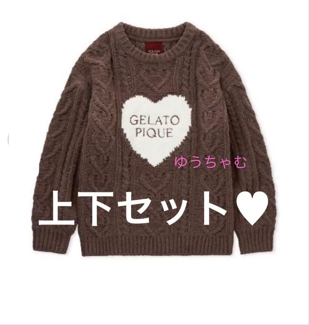 GELATO PIQUE ハートアラン♥プルオーバー♥ショートパンツ♥上下セット