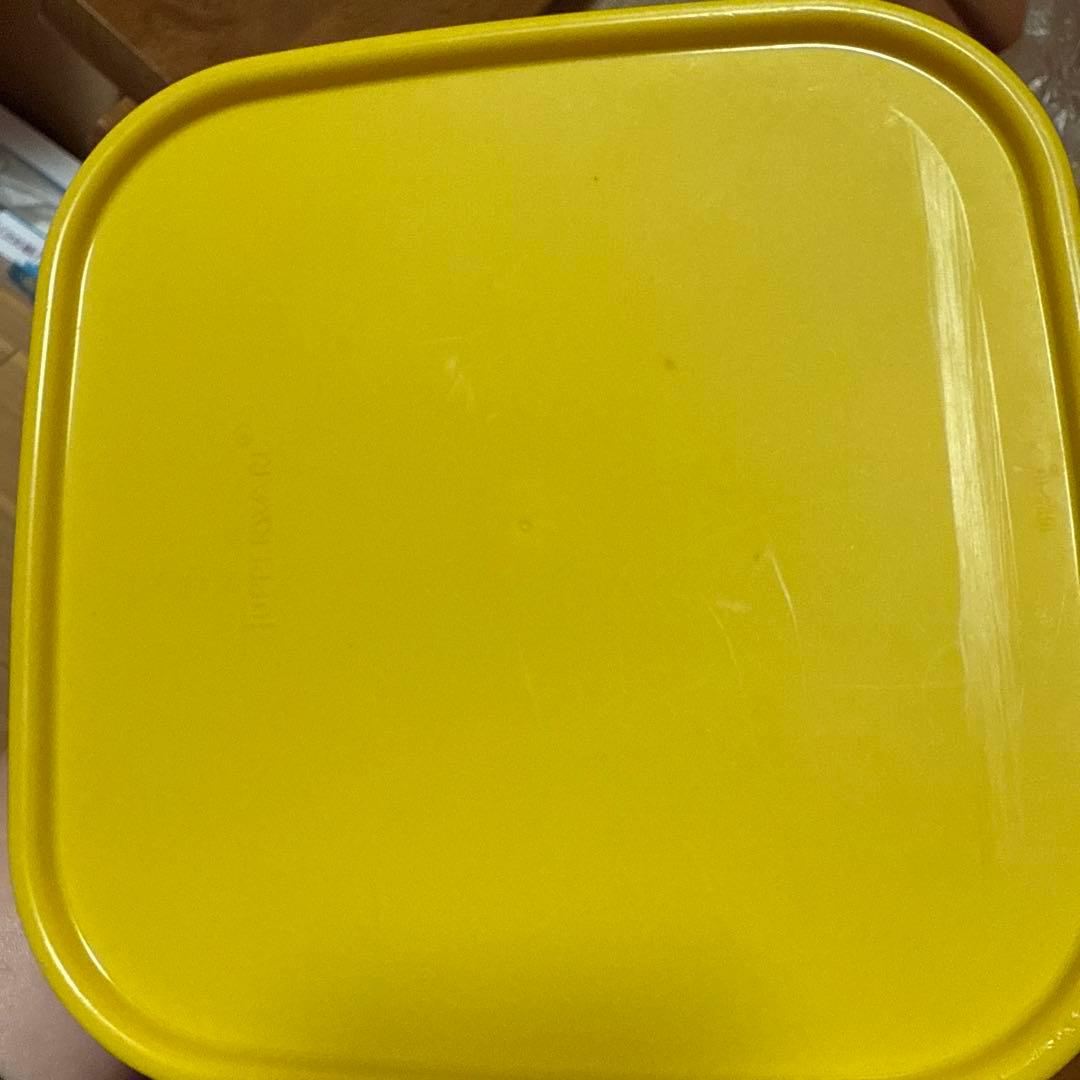 Tupperwareタッパーウェア MMスクエア#1旧ロゴ4個セット