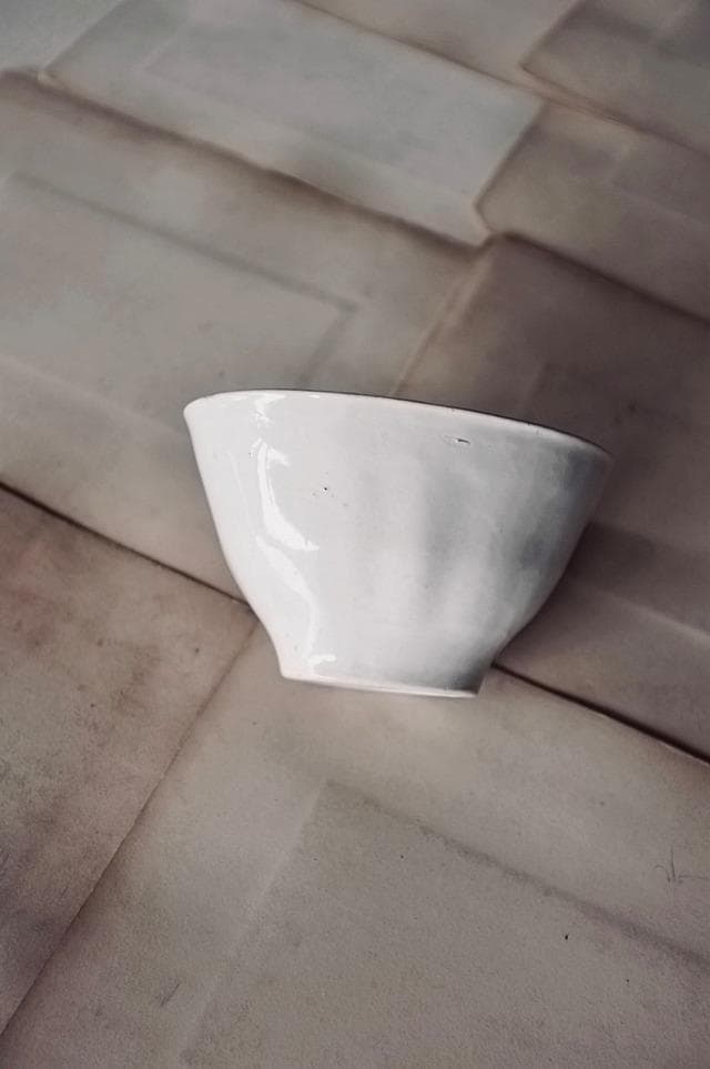 フランス 不思議の国のアリス的 カフェオレボウル 白 アンティーク