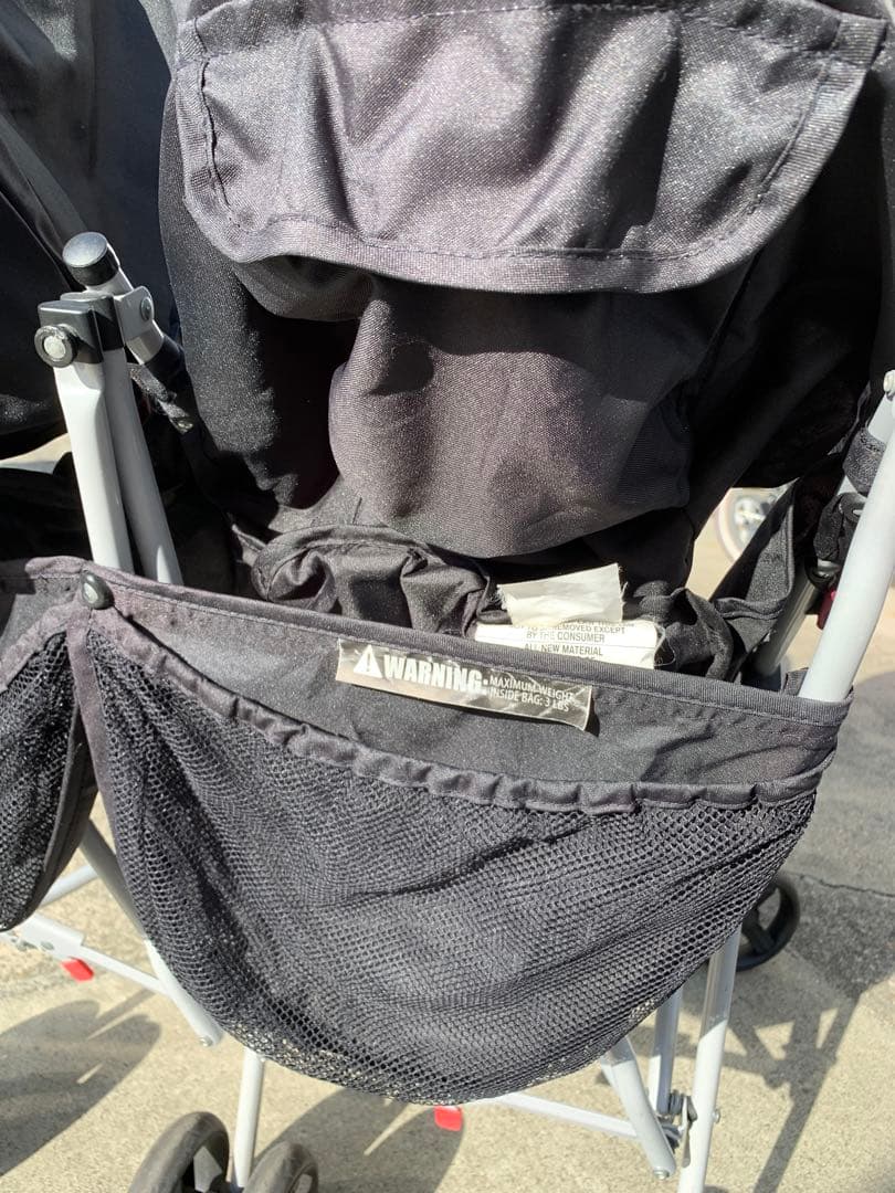 Jeep ダブルベビーカー ブラック　2人乗り 双子